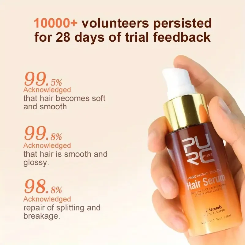 PURC Instant Soft Hair Oil Nourishing Frizz Control & Deep Repair Serum