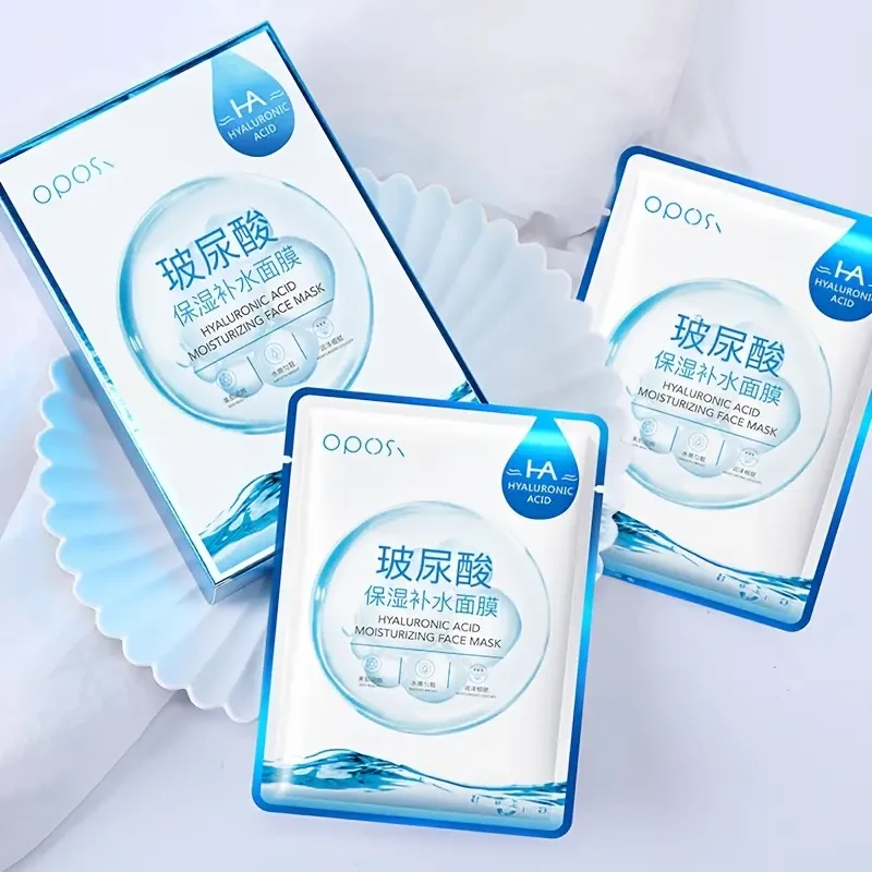 OPOSI Hydroxy Acid Moisturizing Mask  Deep Hydration with Hyaluronic Acid (25ml  10 Sheets)