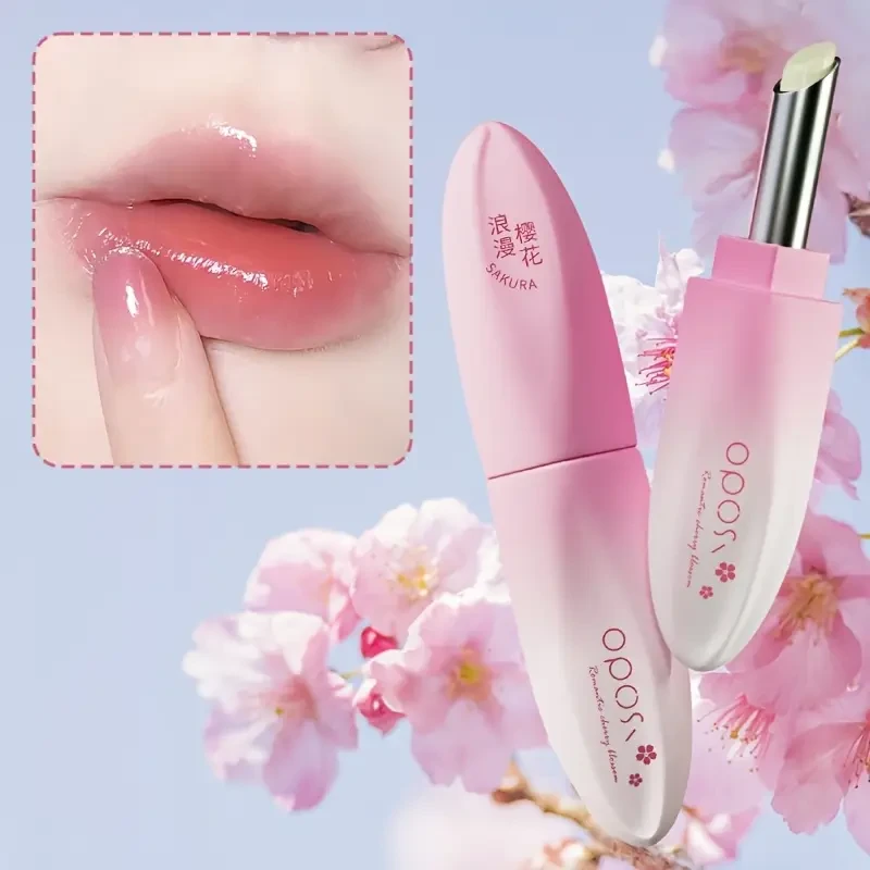 OPOSI Sakura Moisturizing Lip Balm Deep Hydration with Cherry Blossom Nourishment
