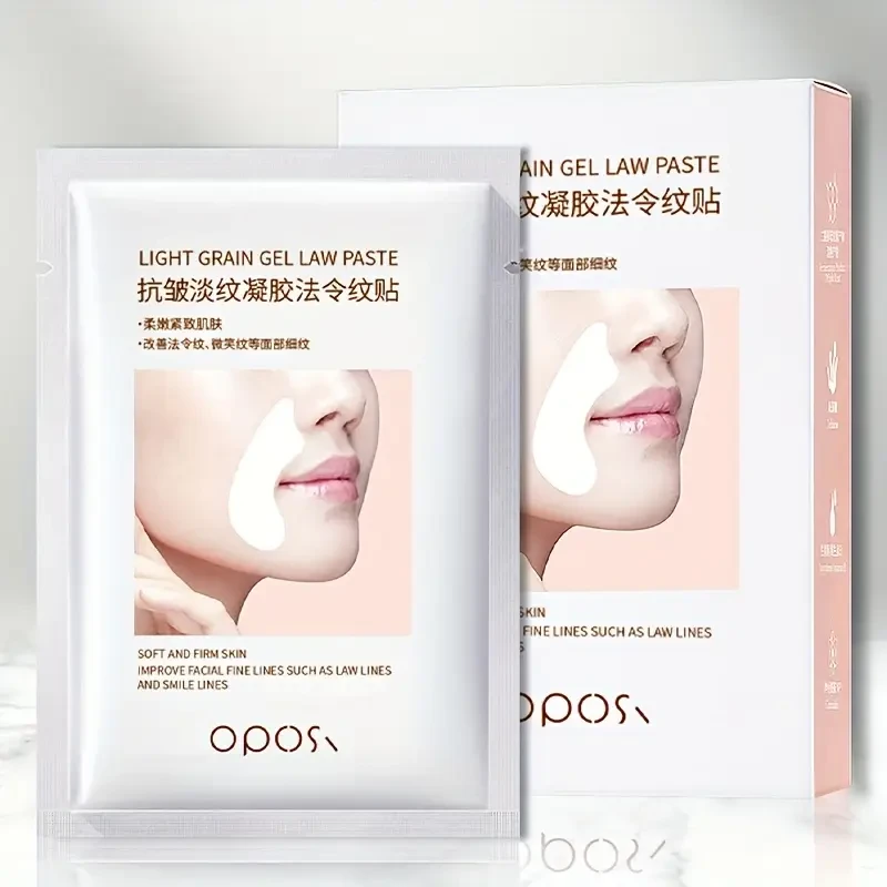 OPOSI Collagen Nasolabial Fold Patches  Lifting, Hydrating & Fine Line-Smoothing Gel Masks (10 Pairs)