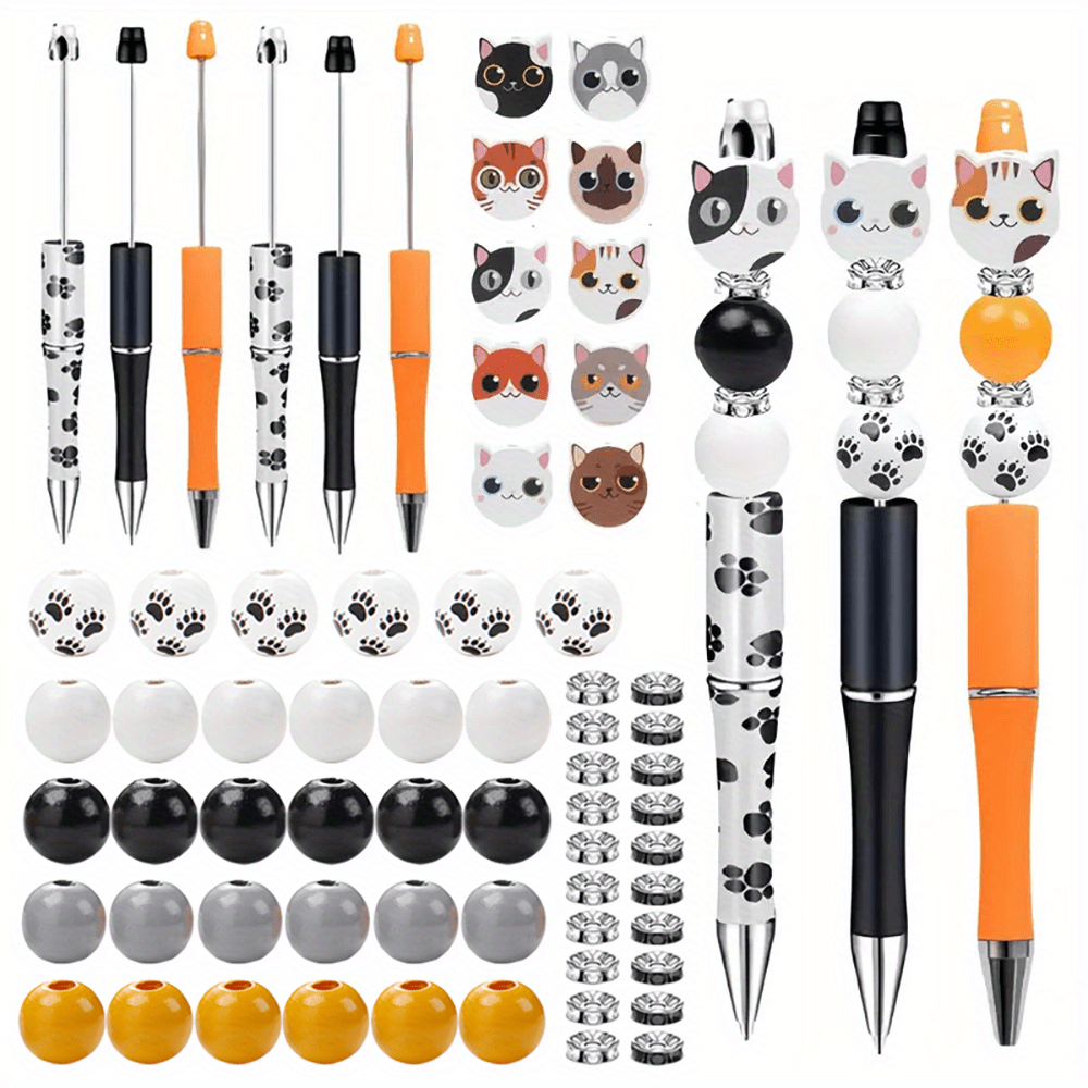 66/68/70/76pcs-Piece Neovivi Cat-Themed Beading Kit