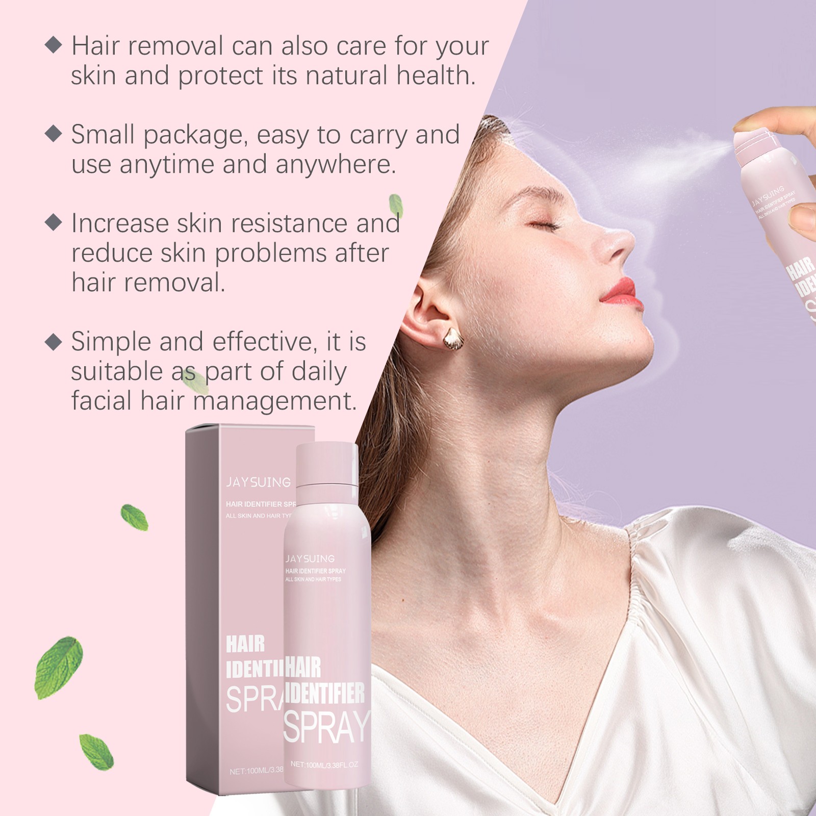 JAY SUING Hair Identifier Spray Smooth and Effortless Hair Removal Experience