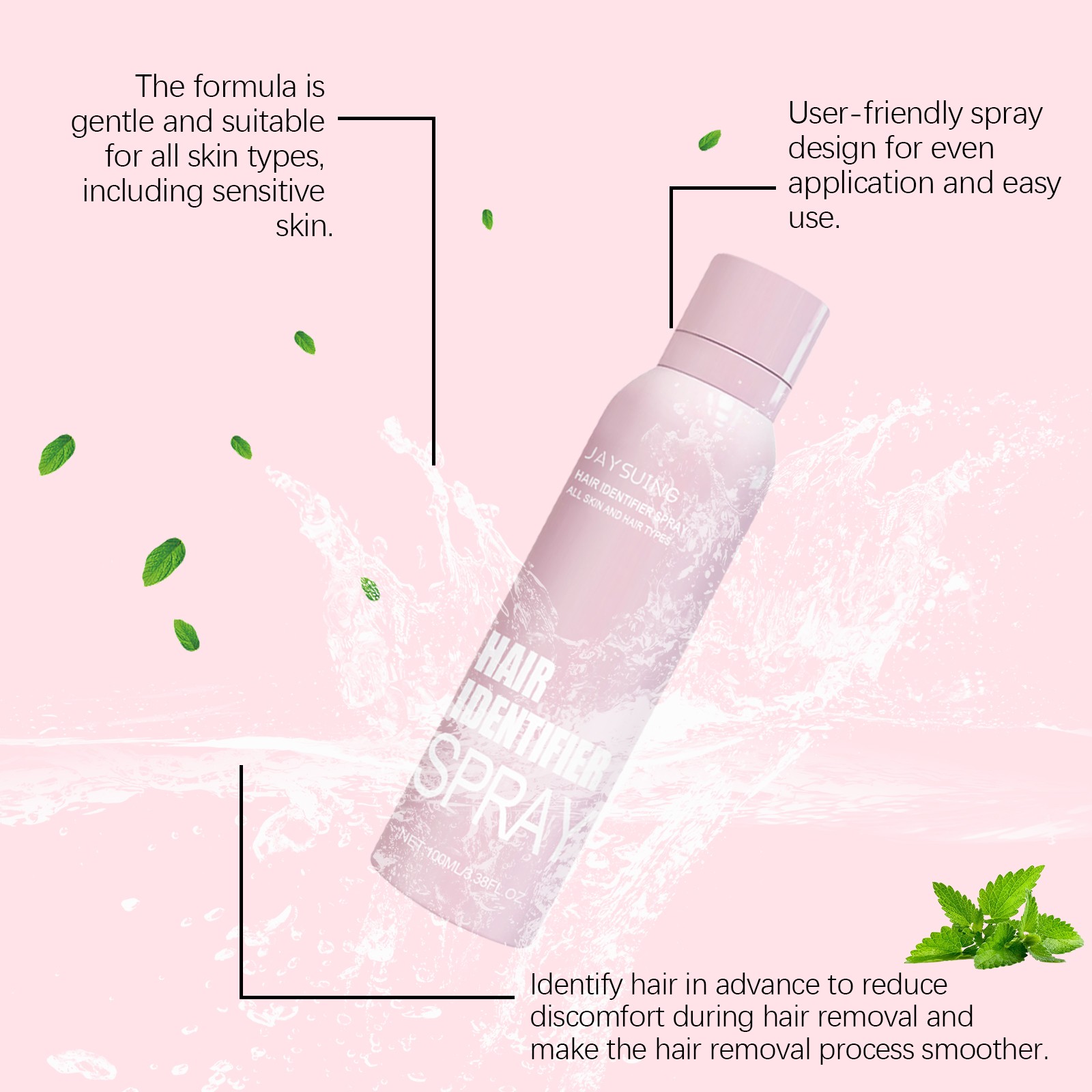 JAY SUING Hair Identifier Spray Smooth and Effortless Hair Removal Experience