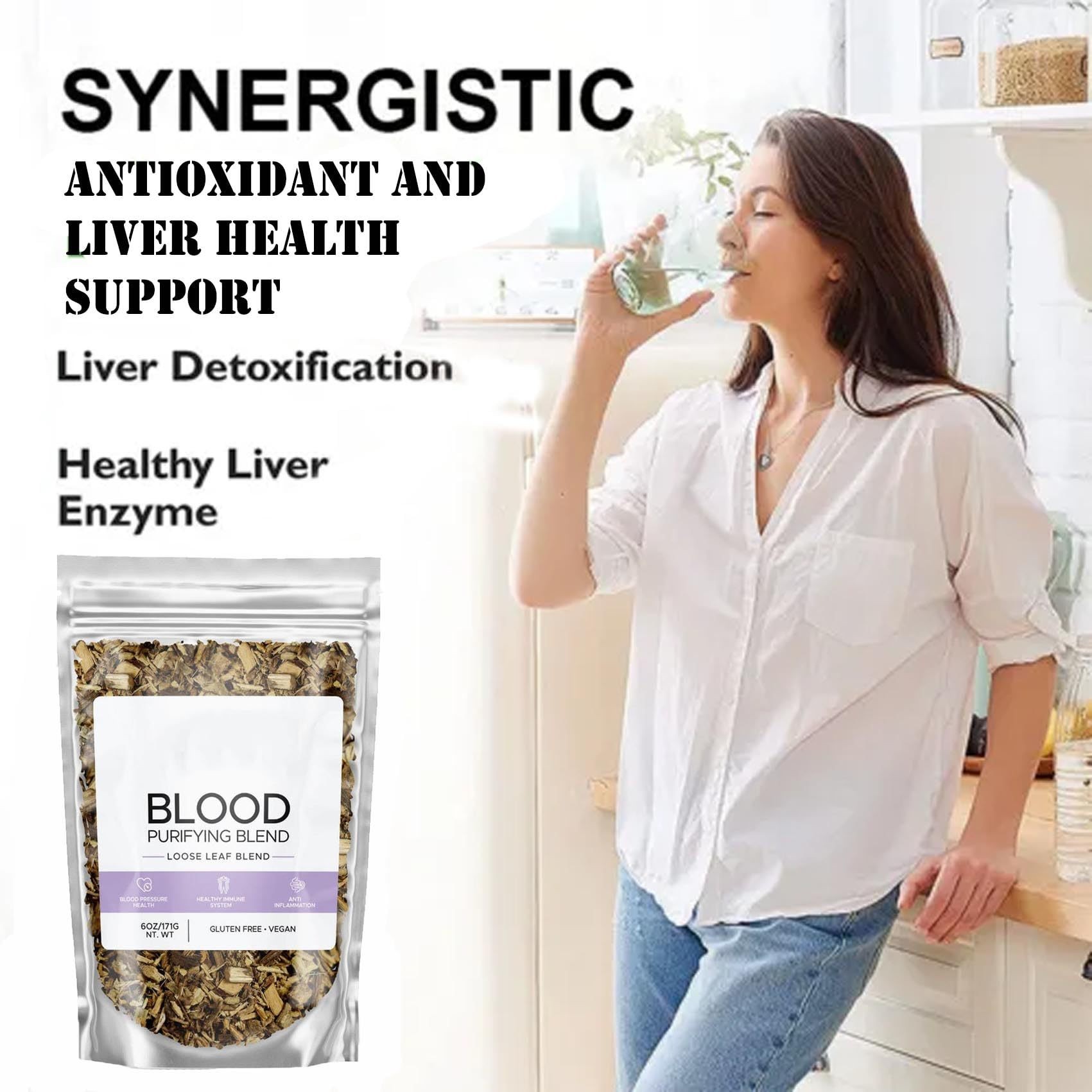 Blood Purifying Blend  Natural Antioxidant and Liver Health Support