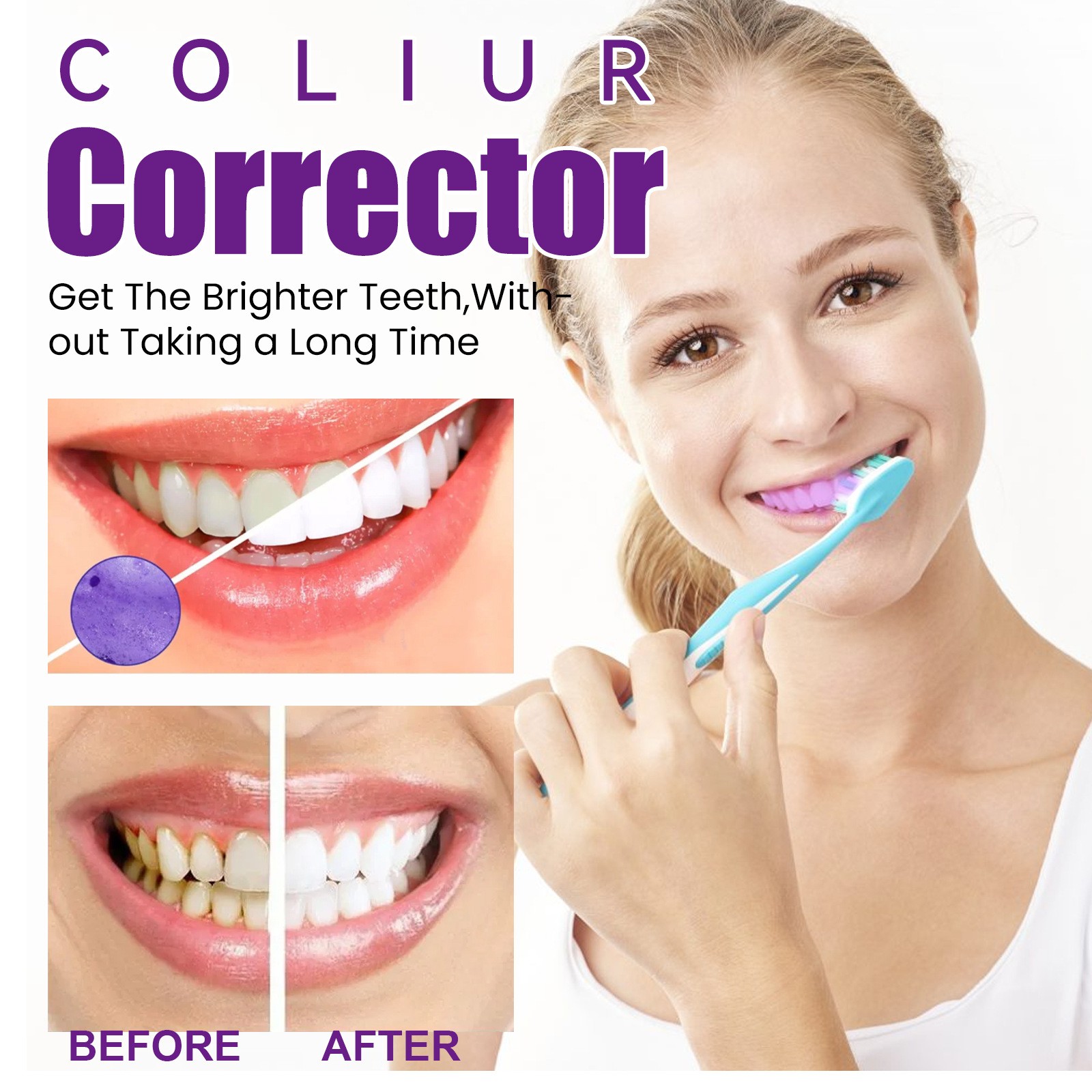 West&Month Coliur Teeth Whitener Corrector Brighten Your Smile in Minutes