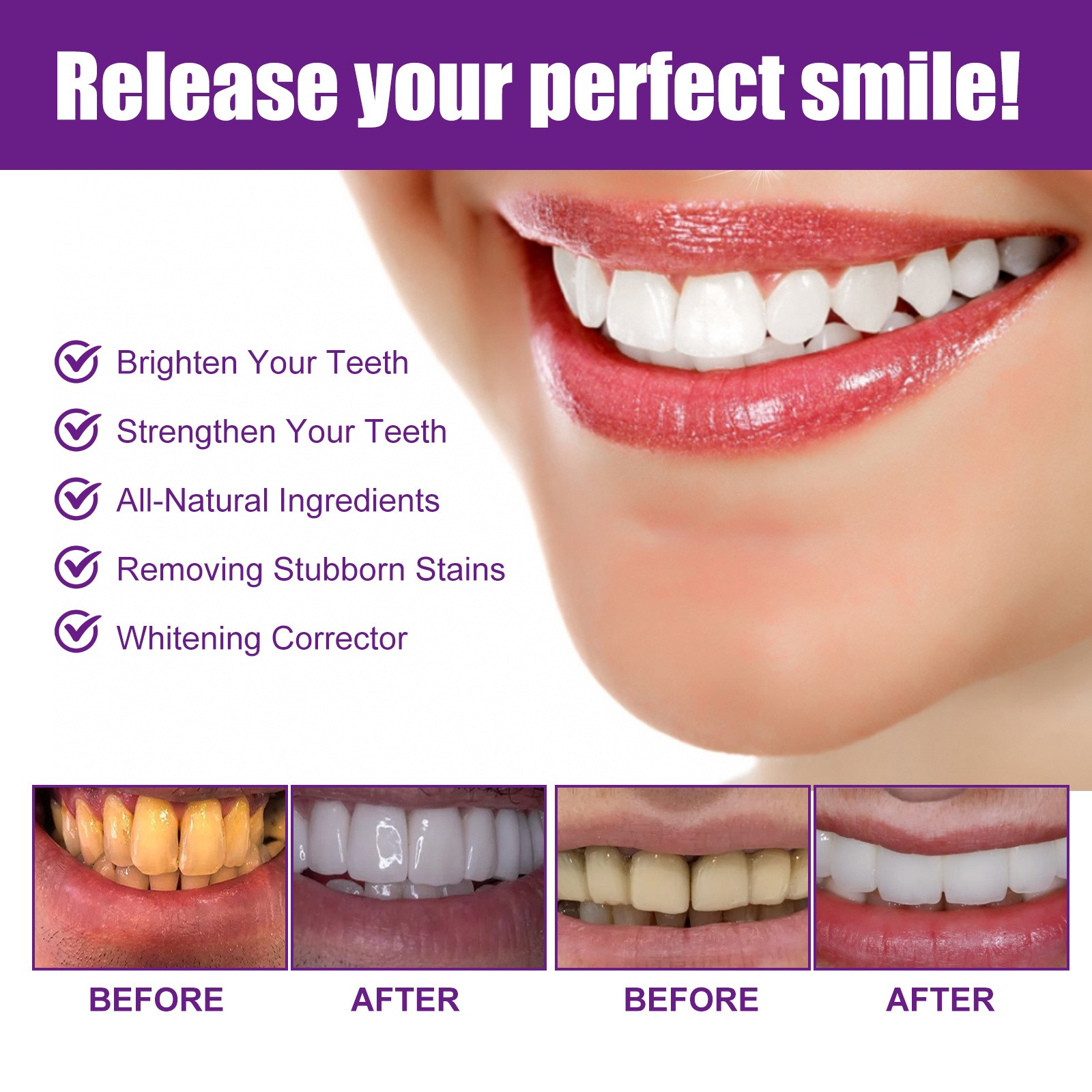 West&Month Coliur Teeth Whitener Corrector Brighten Your Smile in Minutes