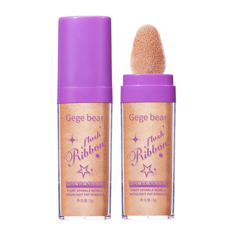 Gegge Bear Flash Ribbon Highlighter Powder Sparkle and Shine with Every Stroke