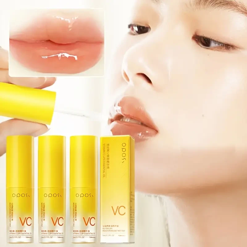 OPOSI Vitamin C Lip Essence Oil  Moisturising, Glossy & Nourishing Lip Care