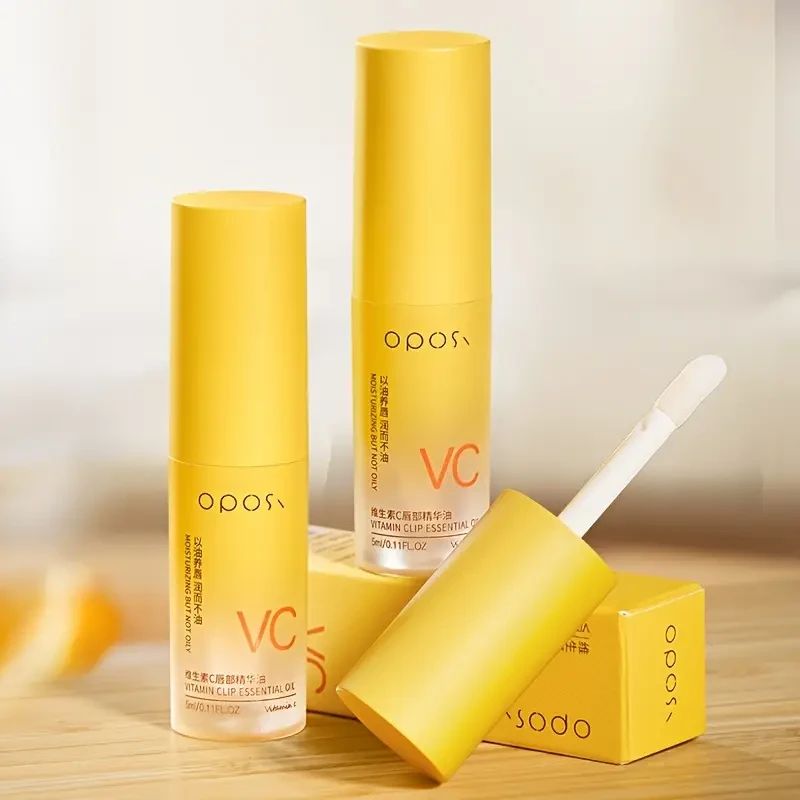 OPOSI Vitamin C Lip Essence Oil  Moisturising, Glossy & Nourishing Lip Care