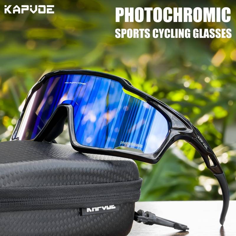 KAPVOE Photochromic Fashion Glasses for Men and Women Stylish Eyewear with Adaptive Lenses