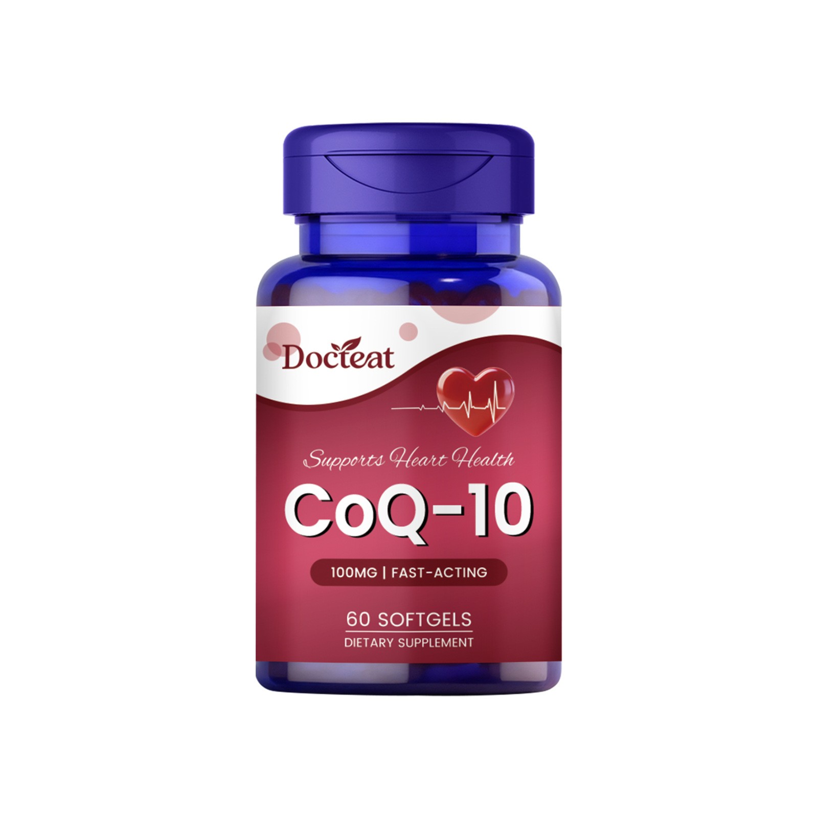 CoQ-10 100mg Softgels  Fast-Acting Support for Heart & Cellular Energy