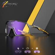KAPVOE Photochromic Cycling Glasses Lightweight, Breathable Eyewear for Outdoor Sports