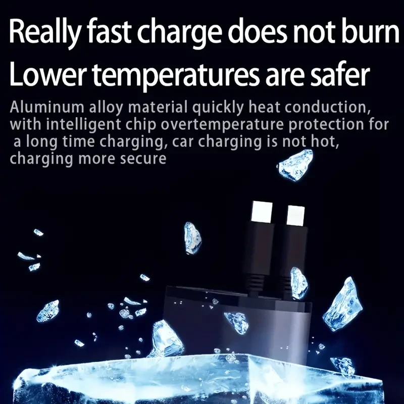 120W Type C Car Charger - Dual Port Fast Charging Adapter for iPhone, Samsung, and Google Pixel