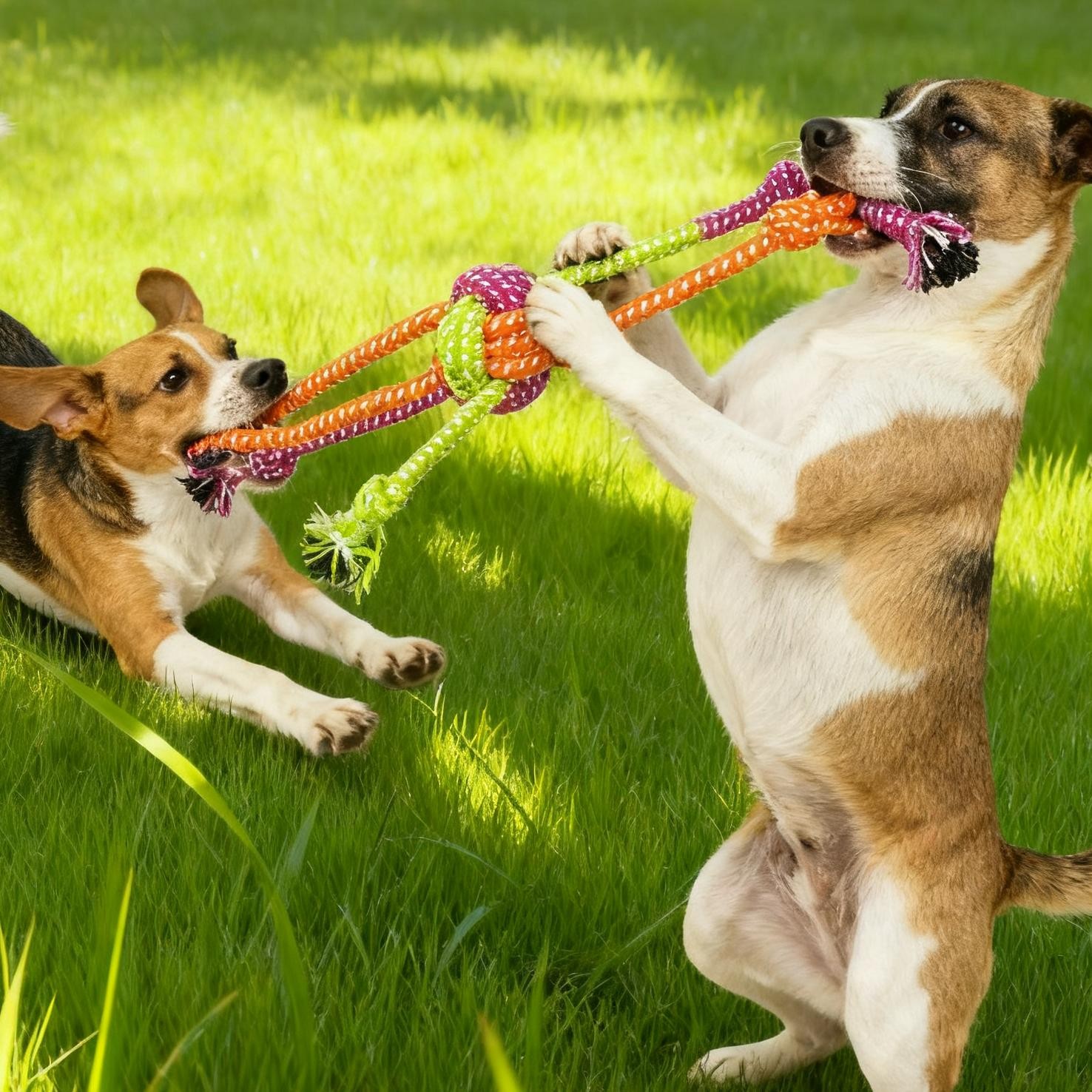TASAHNI Heavy-Duty Chew-Resistant Knotting Dog Rope Toy