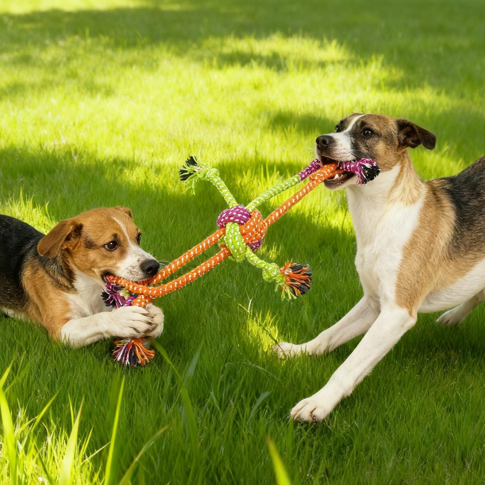 TASAHNI Heavy-Duty Chew-Resistant Knotting Dog Rope Toy