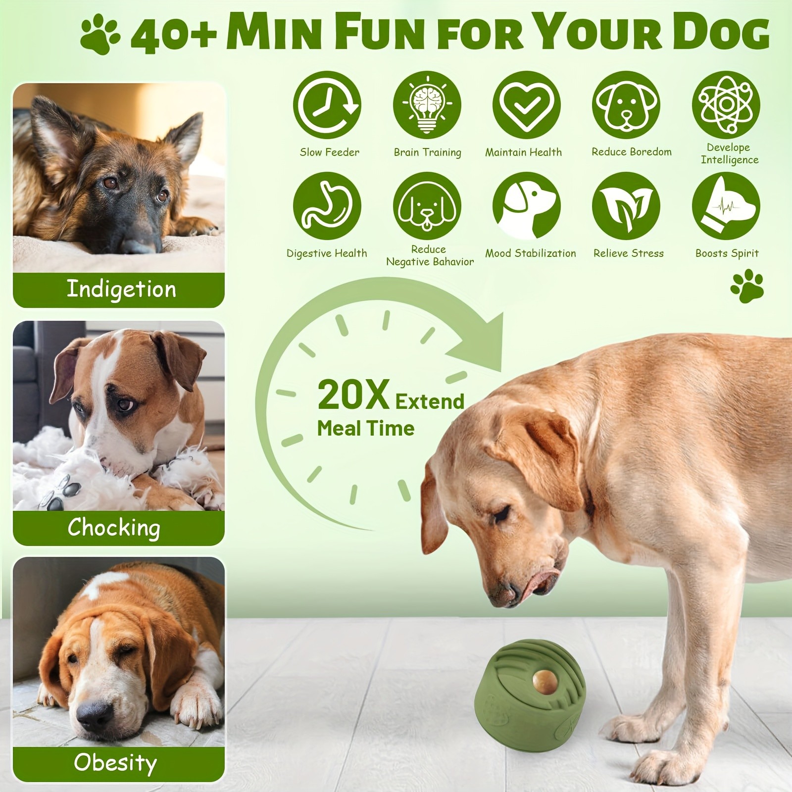 BANRAL Interactive Dog Toy for Large Dogs