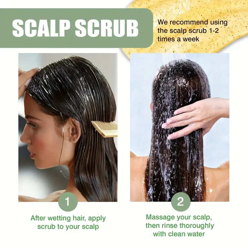 LANEMAY Rosemary & Mint Scalp Scrub  Deep Cleansing & Root-Strengthening Treatment