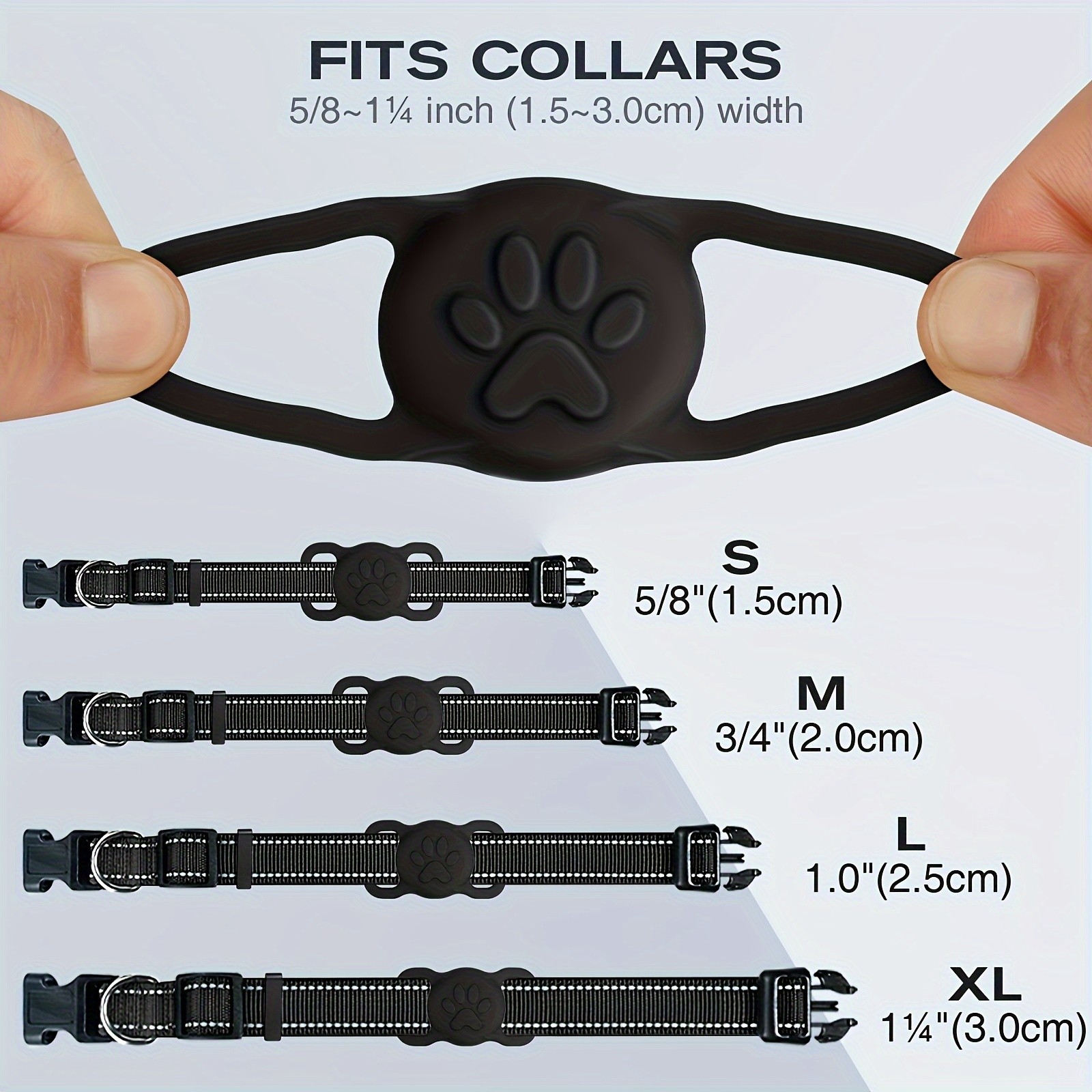 JOYTALE 2pcs Dog Collar Holder for AirTag
