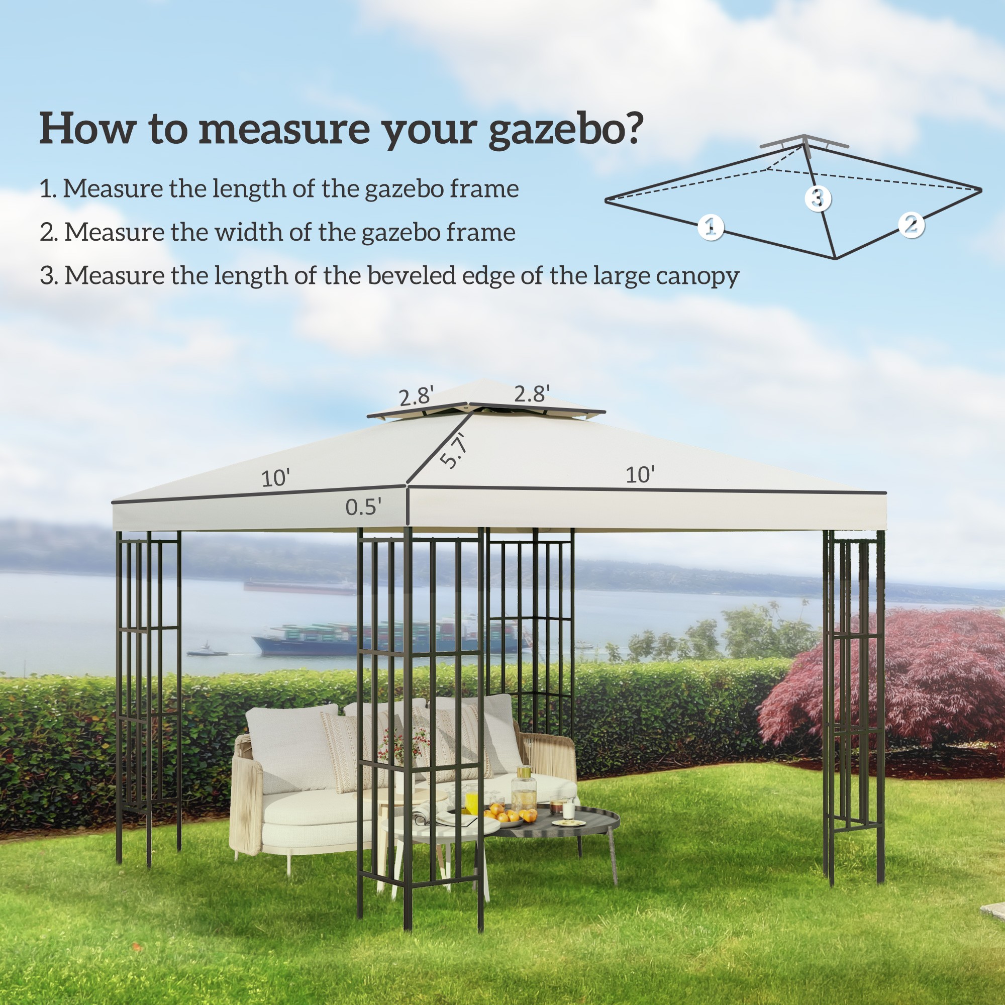 Gazebo Replacement Canopy