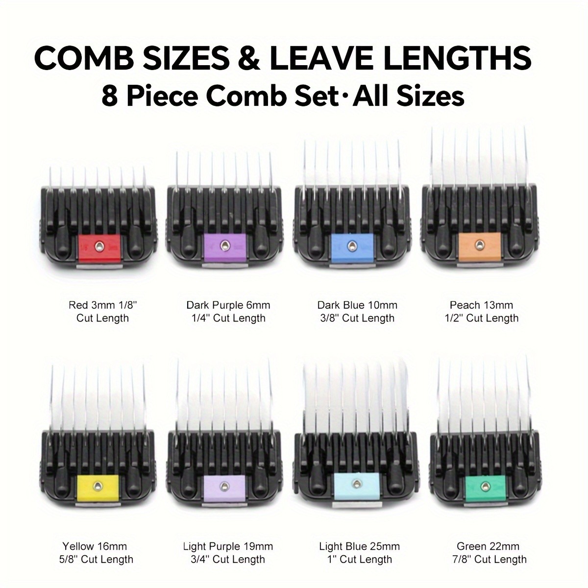 KBDS Professional Stainless Steel Comb Set