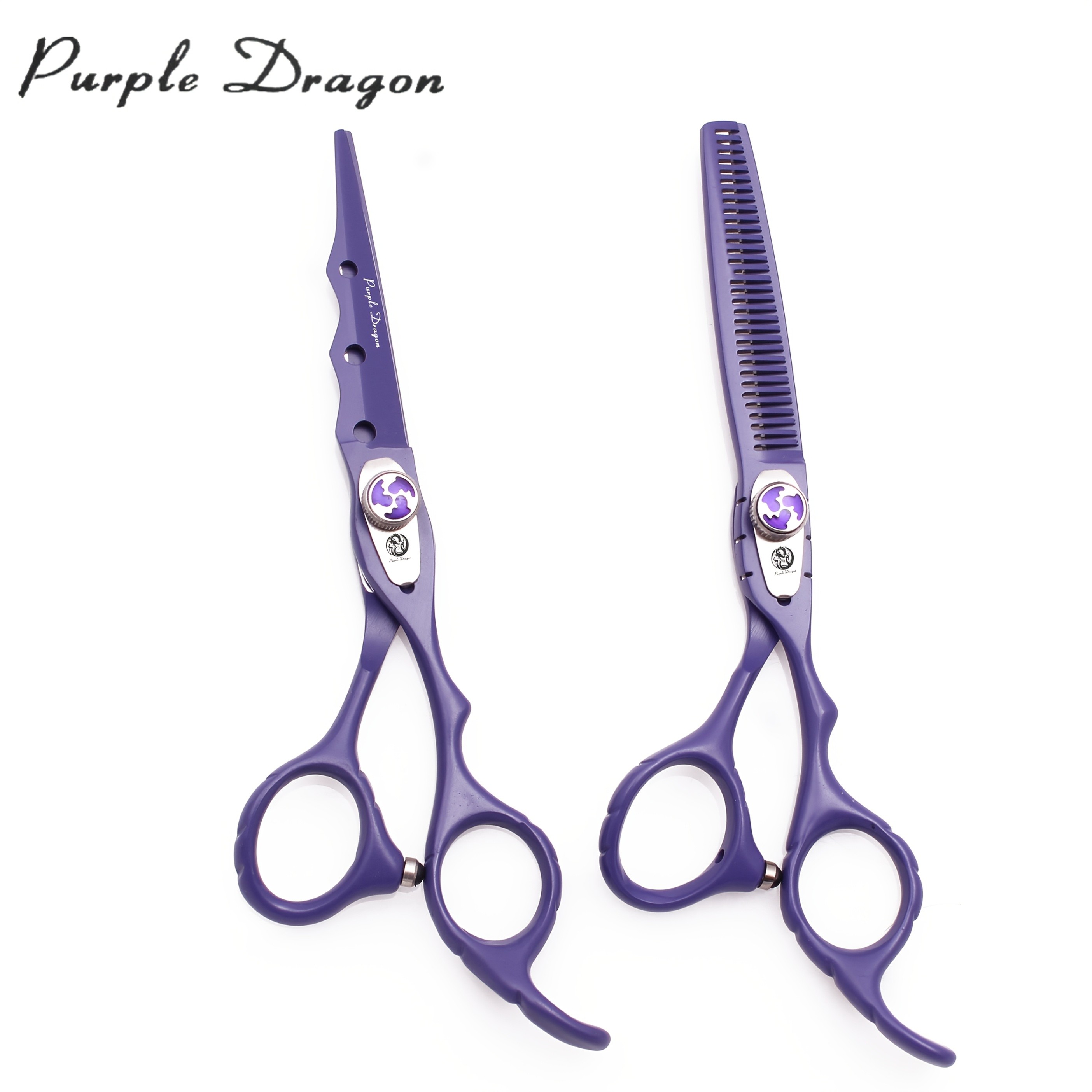 Purple Dragon 2pcs Hairdressing Scissors