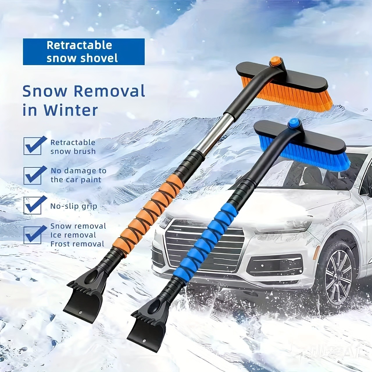 SERVOMASTER Multi-Functional Car Snow Shovel and Ice Scraper