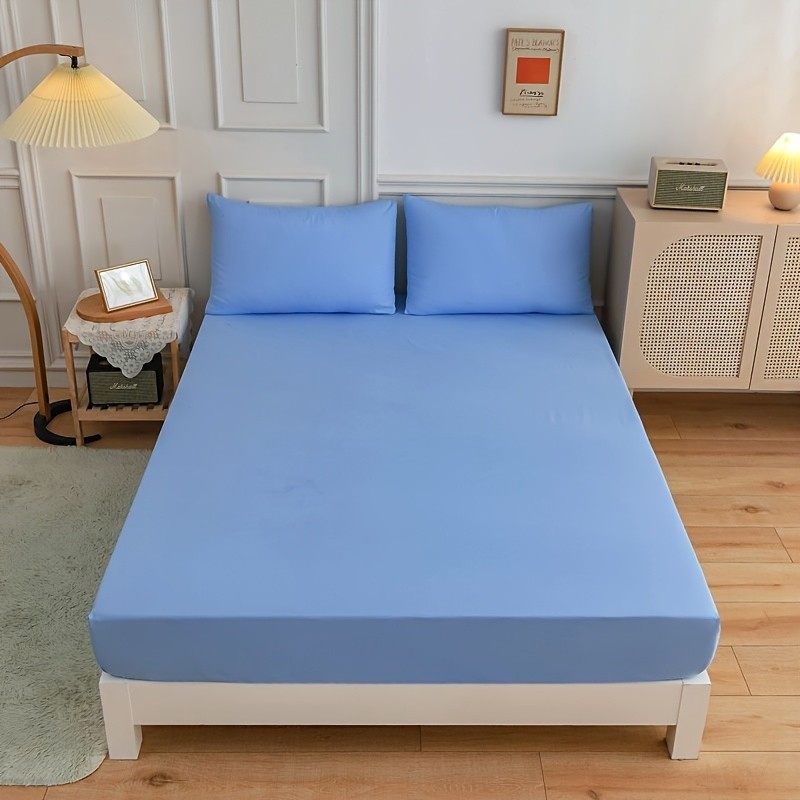 KAFUTI 3pcs Solid Color Bed Sheet Set
