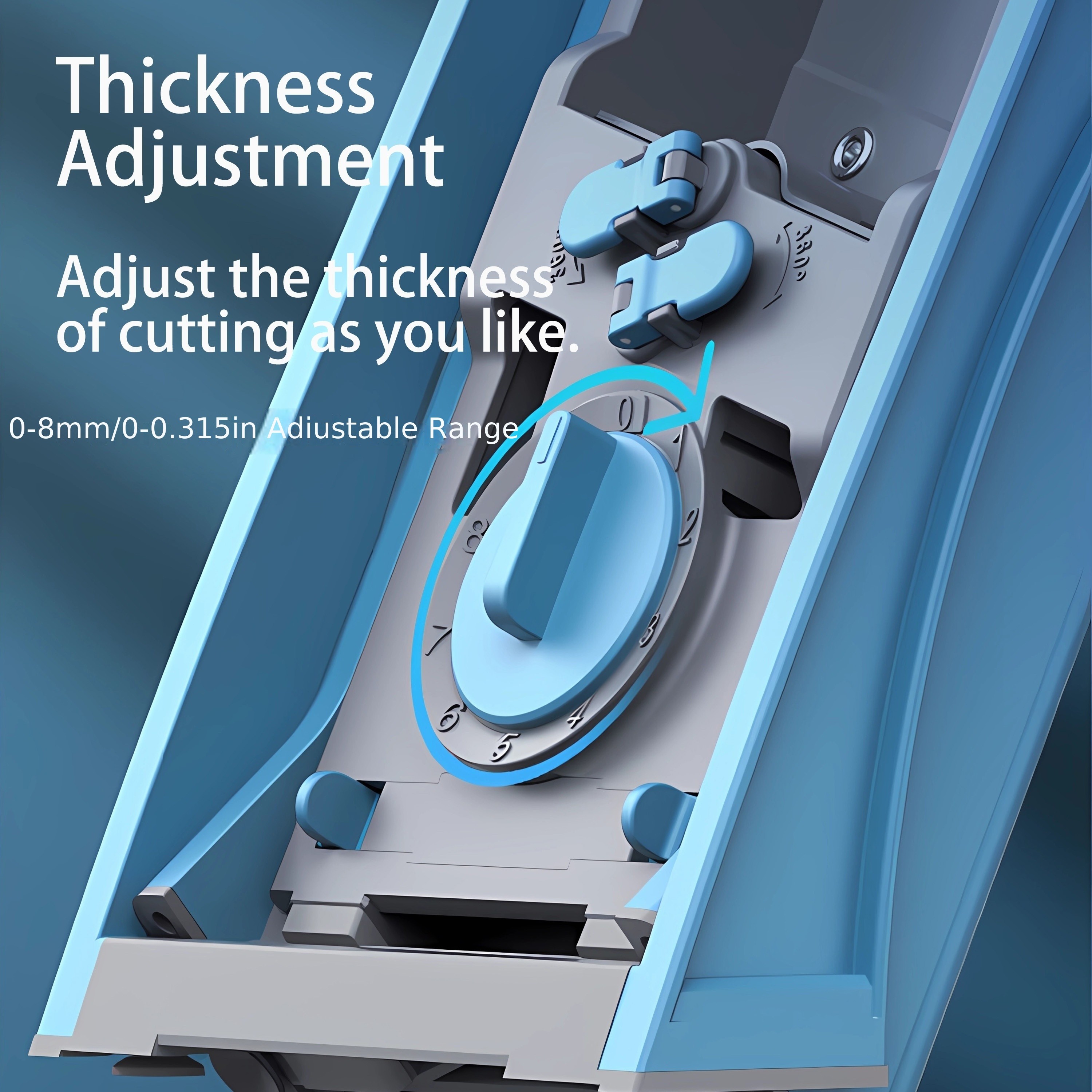 GENAI Multifunctional Vegetable Cutter Adjustable Blade Slicer with Container for Shredding, Slicing, Dicing & Stripping