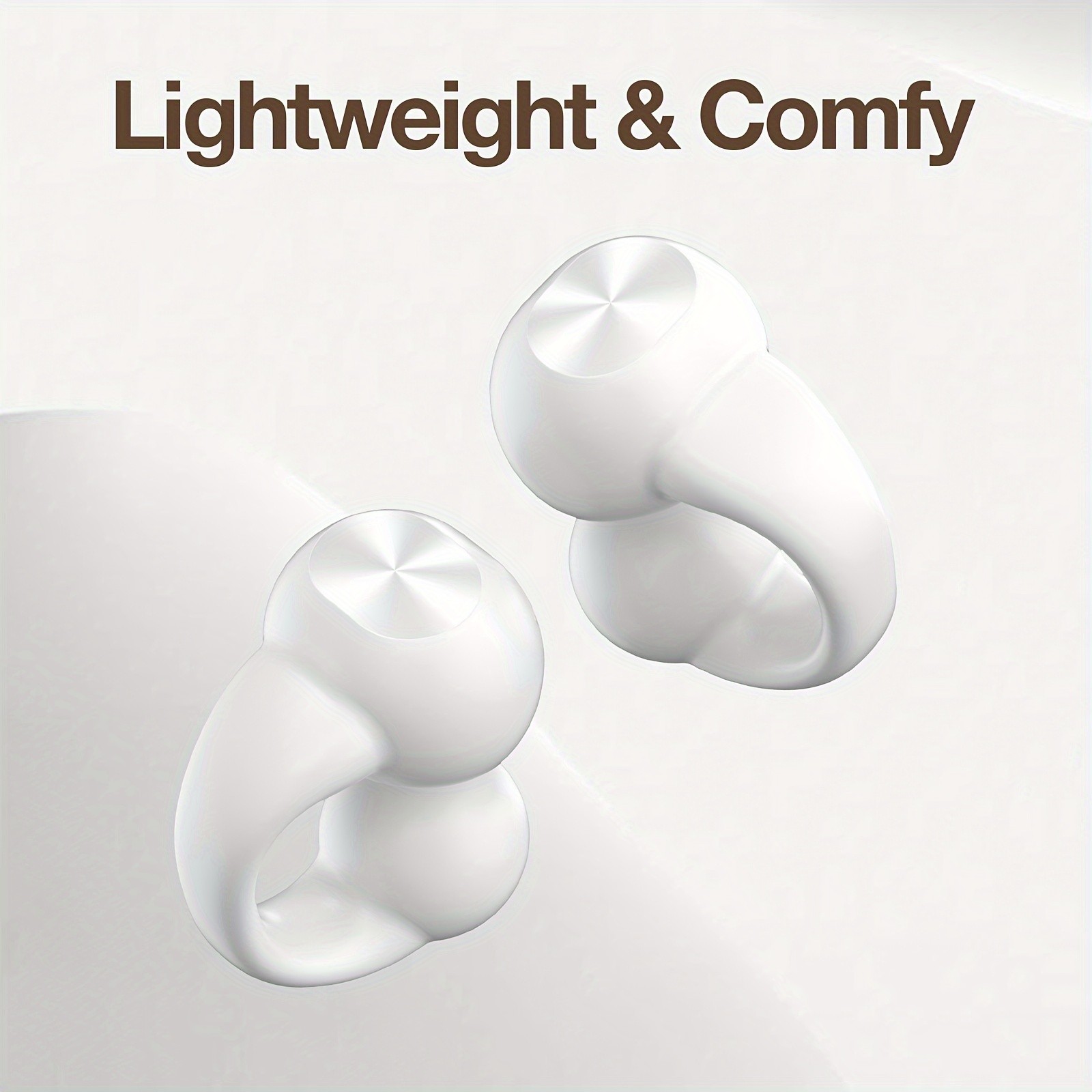 GENAI J01 Wireless Earbuds Open-Ear Clip Headphones with Touch Volume Control