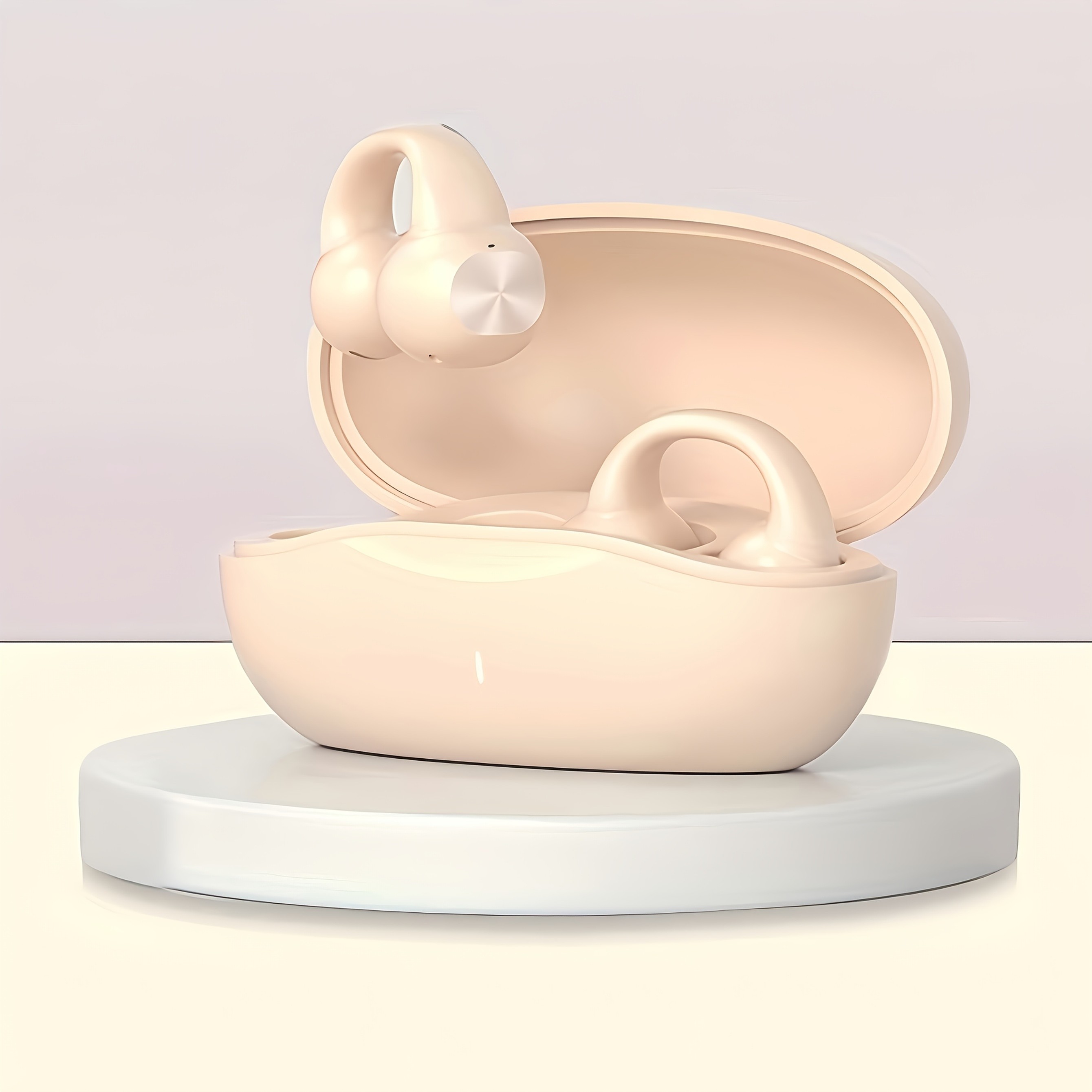 GENAI J01 Wireless Earbuds Open-Ear Clip Headphones with Touch Volume Control