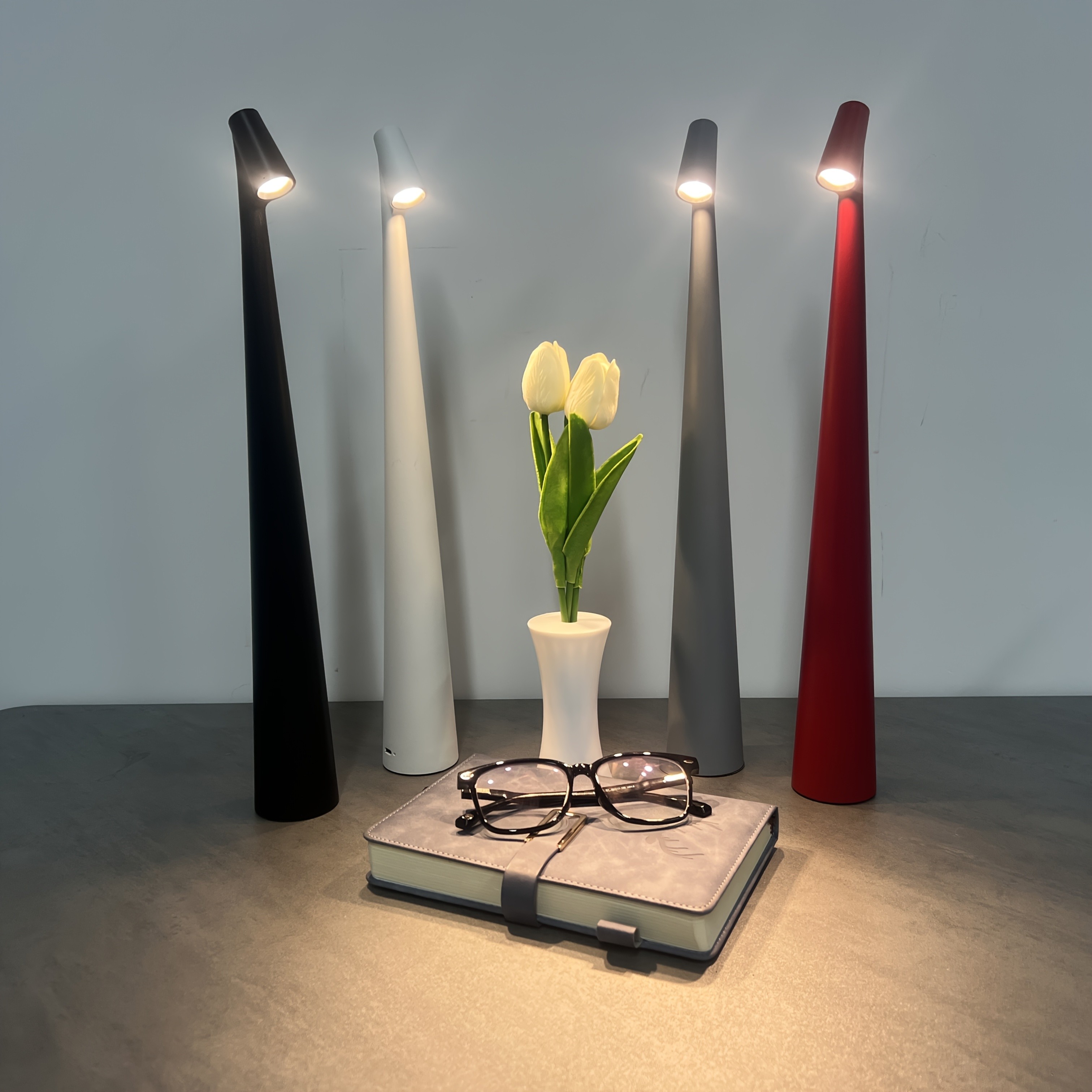 GENAI Rechargeable Cordless LED Desk Lamp Portable, Modern & Effortlessly Bright Anywhere