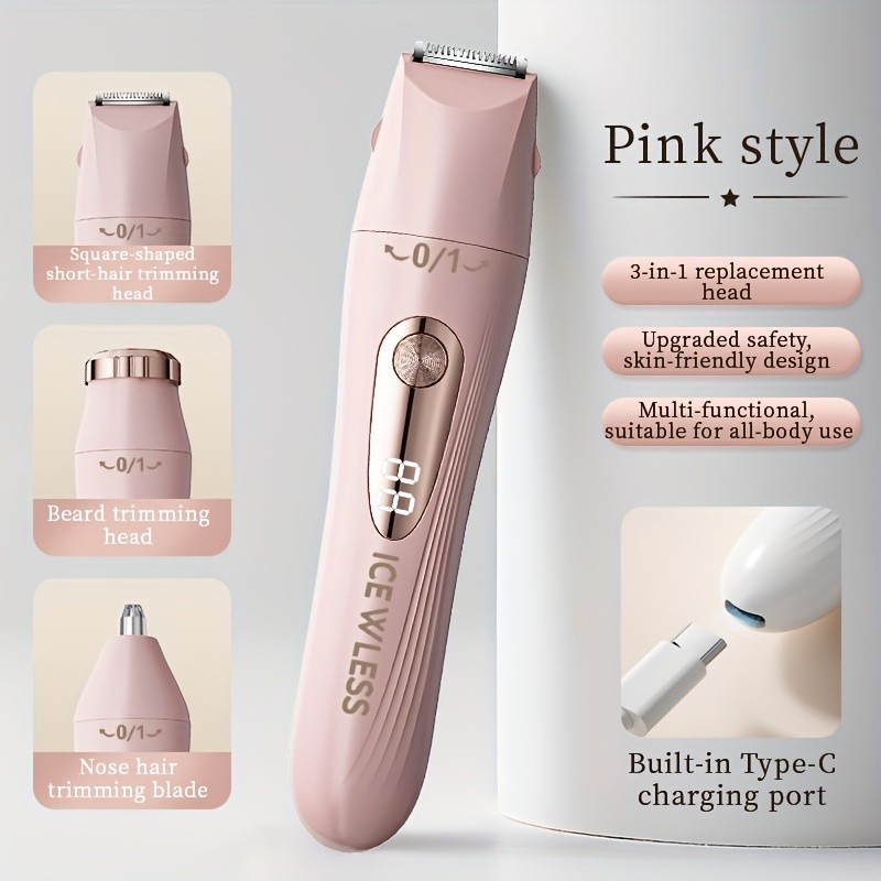 GENAI Multifunctional Shaver for Men & Women USB Rechargeable Grooming Power Anywhere