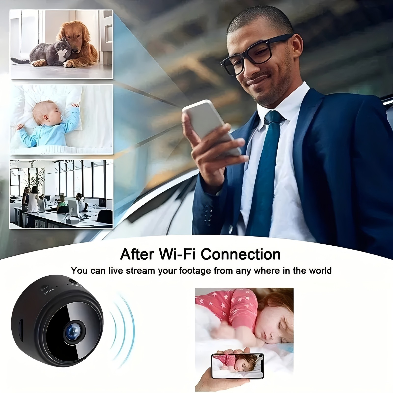 GENAI Wireless WiFi Security Camera Compact 480P HD Protection for Every Kiwi Home