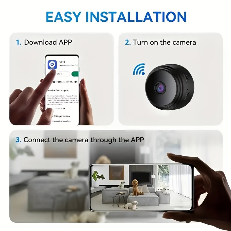 GENAI Wireless WiFi Security Camera Compact 480P HD Protection for Every Kiwi Home