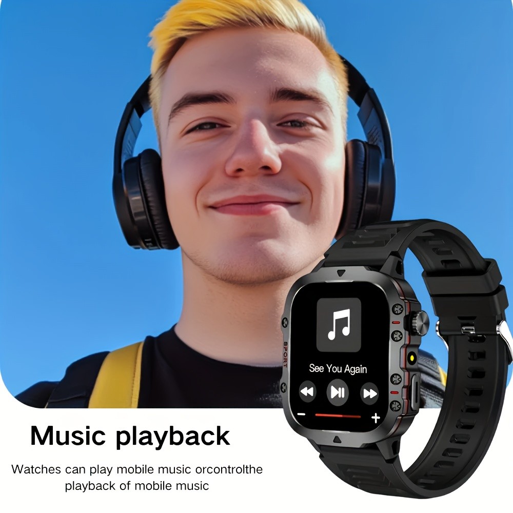 ERUN Mens Outdoor Smart Watch 4.6 cm HD Touchscreen Power for Sport, Adventure & Everyday Life