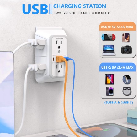 Multi Plug Outlet Surge Protector