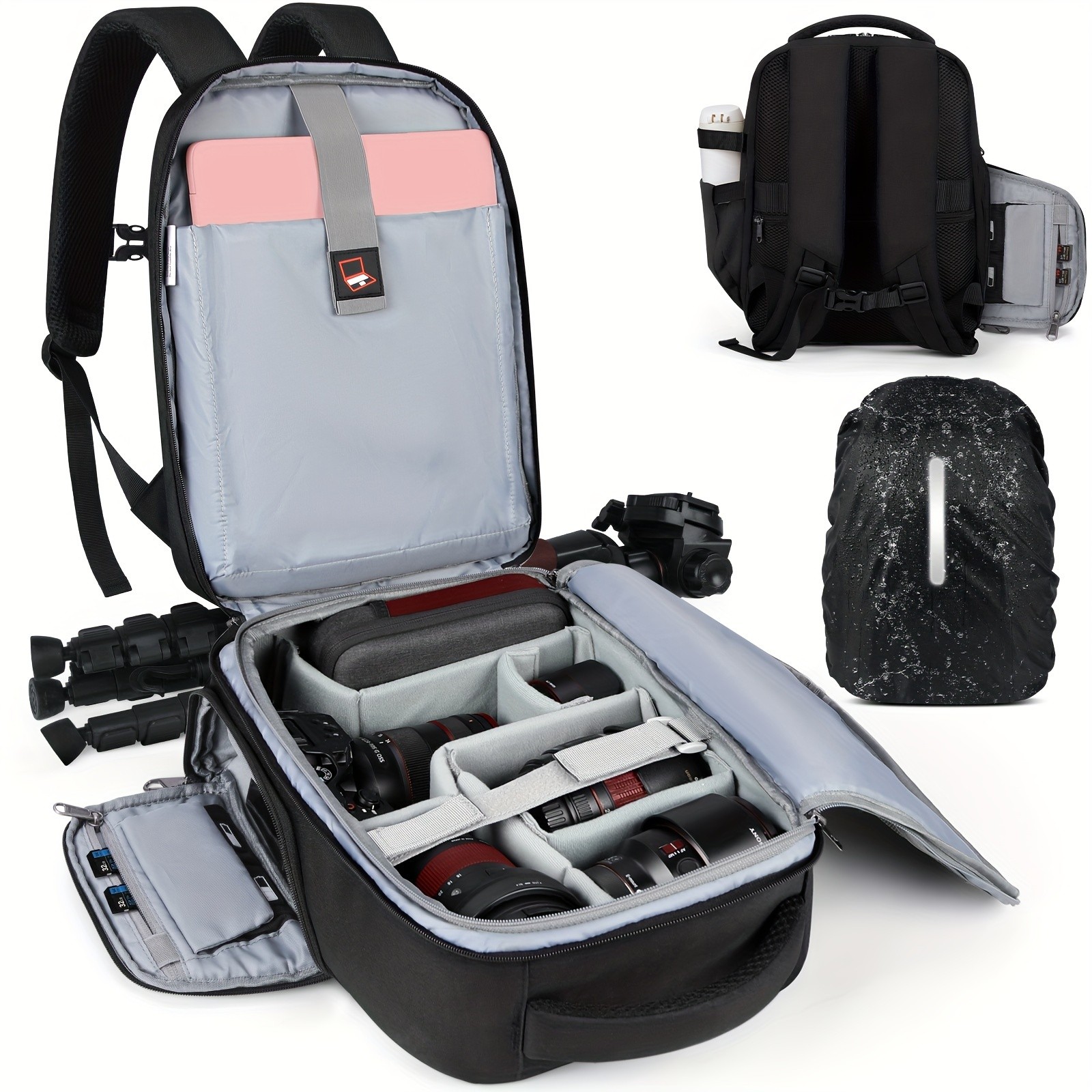 RAINSMORE Camera Backpack Professional Protection for Photographers on the Move