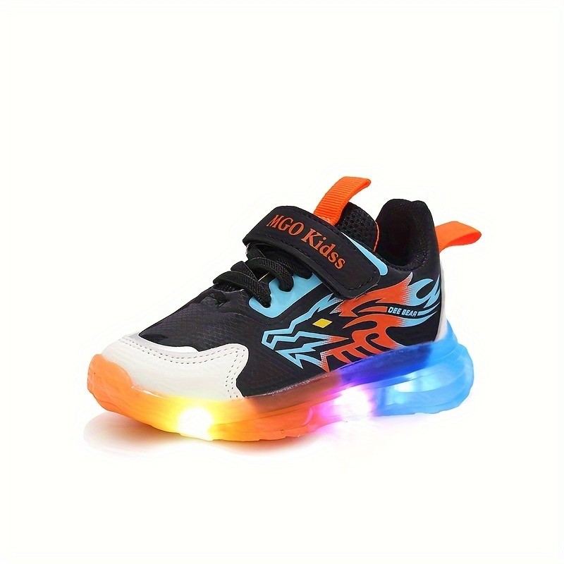 MGO Kids 2025 Autumn and Winter Flashing Basketball Shoes