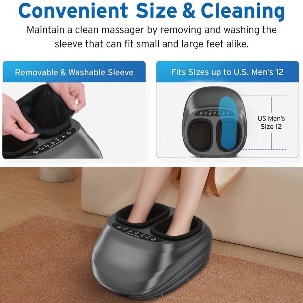 MASSTECK Shiatsu Foot Massager Machine Deep Relief, Warm Comfort & All-Day Relaxation