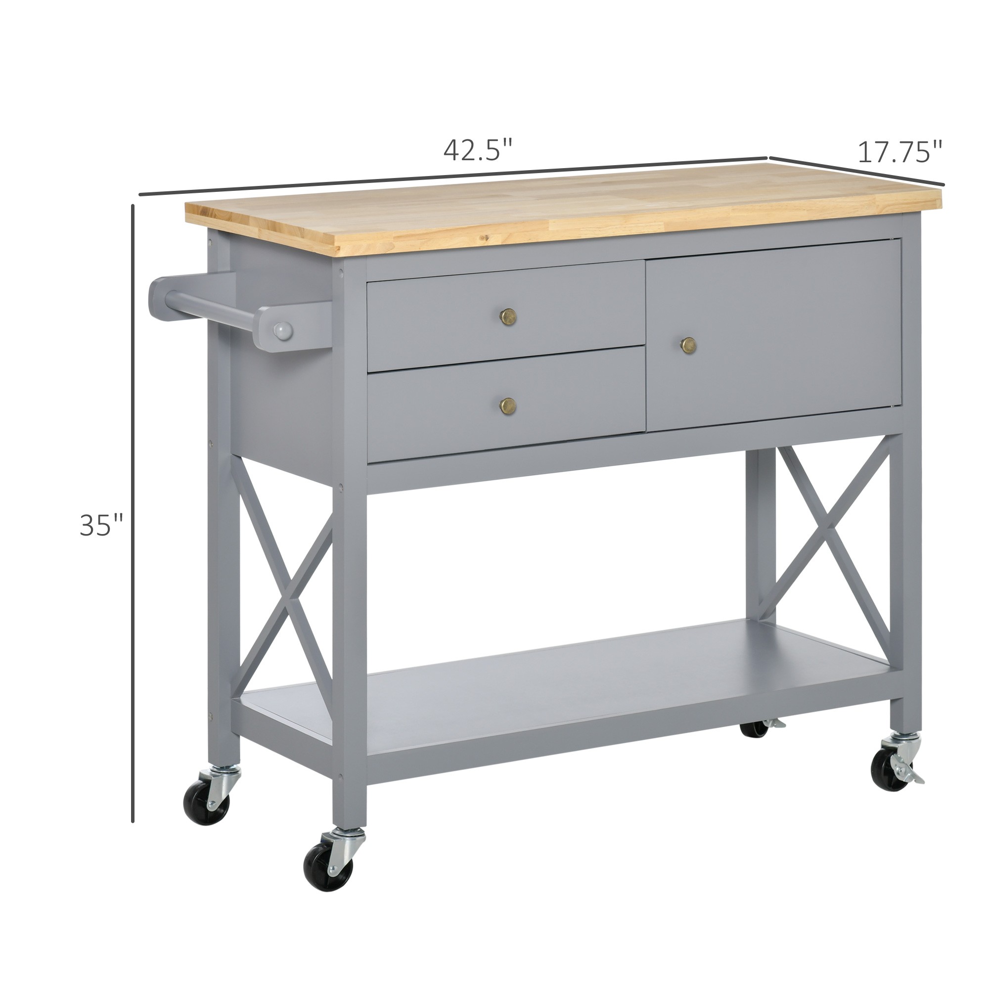 Wide Rolling Cart