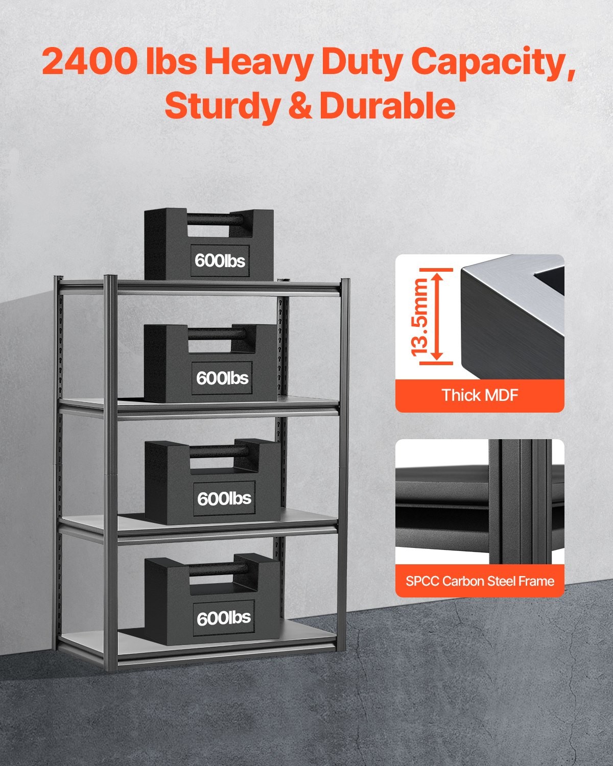 Wide Storage Shelves