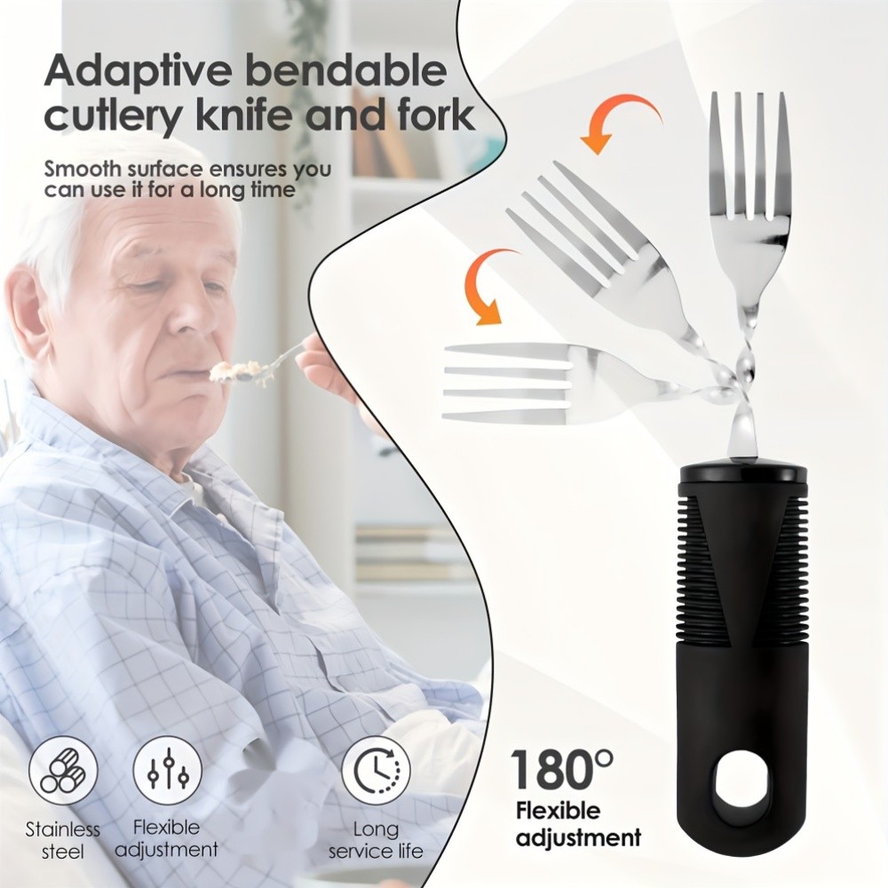 Jetcloud 5pcs Bendable Adaptive Cutlery Set