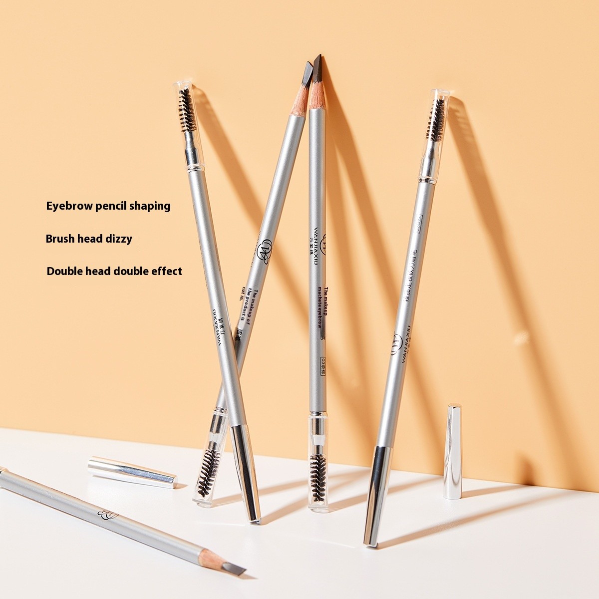 Double Headed Rotable Eyebrow Pen