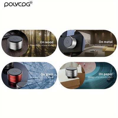 POLVCDG Audio Bone Conduction Wireless Speaker Open-Air Sound, Deep Vibration & Modern Wireless Audio