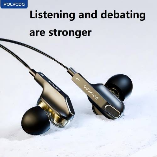POLVCDG Type-C Wired Gaming Headphones Noise-Isolating, Anti-Tangle & Built for Gamers