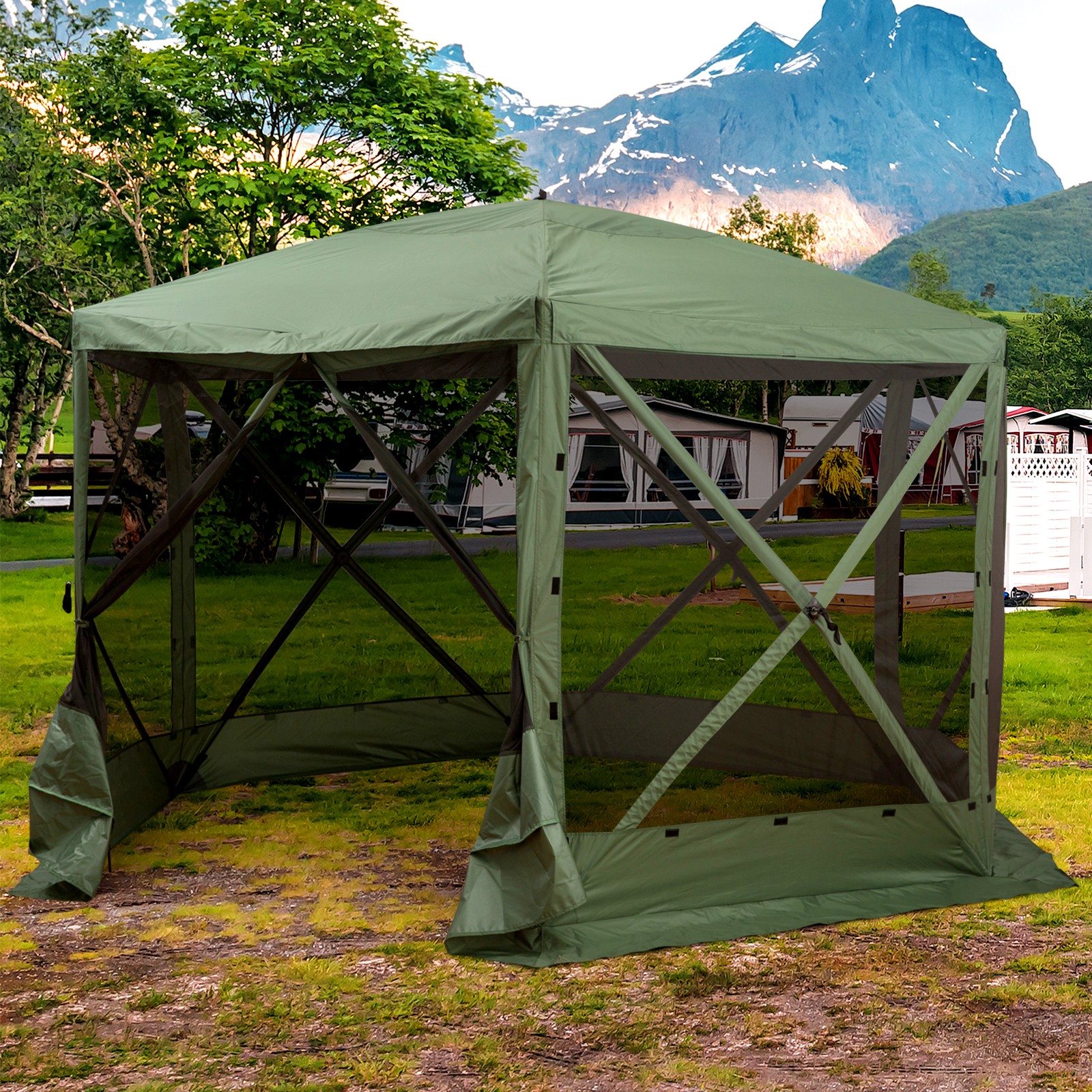 Gazebo With Mosquito Netting