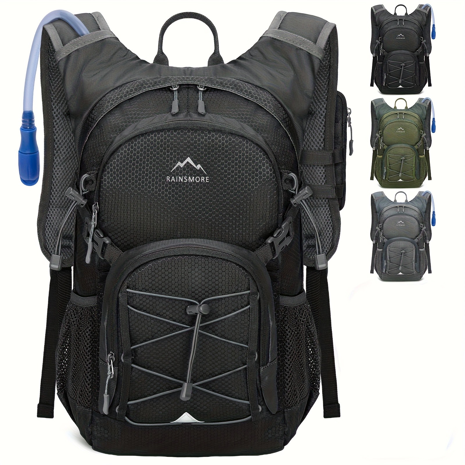 RAINSMORE 2L Water Bottle Backpack  Lightweight Hydration Pack with 2L Water Tank for Outdoor Sports