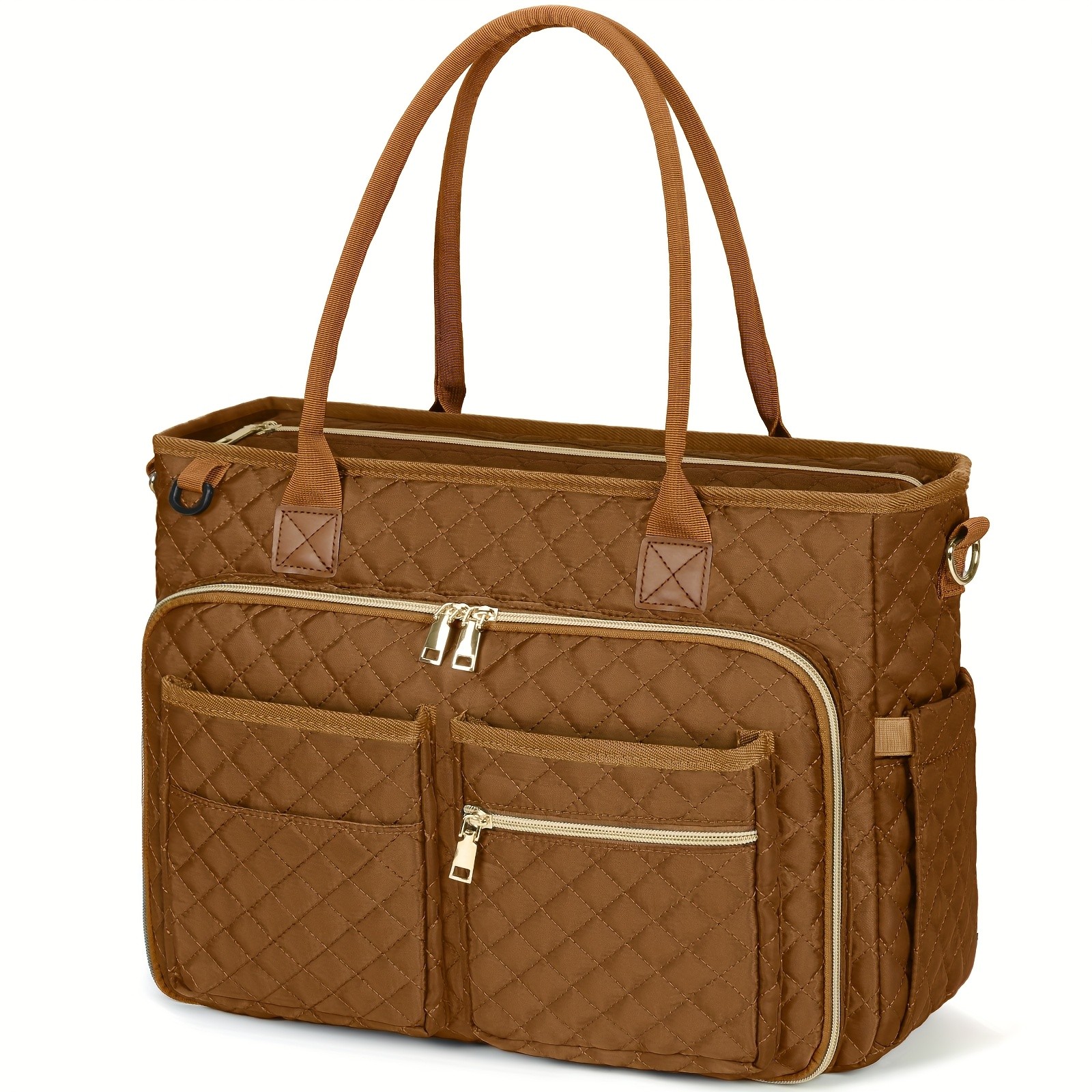 NUBILY Womens 15.6-Inch Teachers Laptop Bag Professional Work Tote with Insulated Pocket & Crossbody Strap