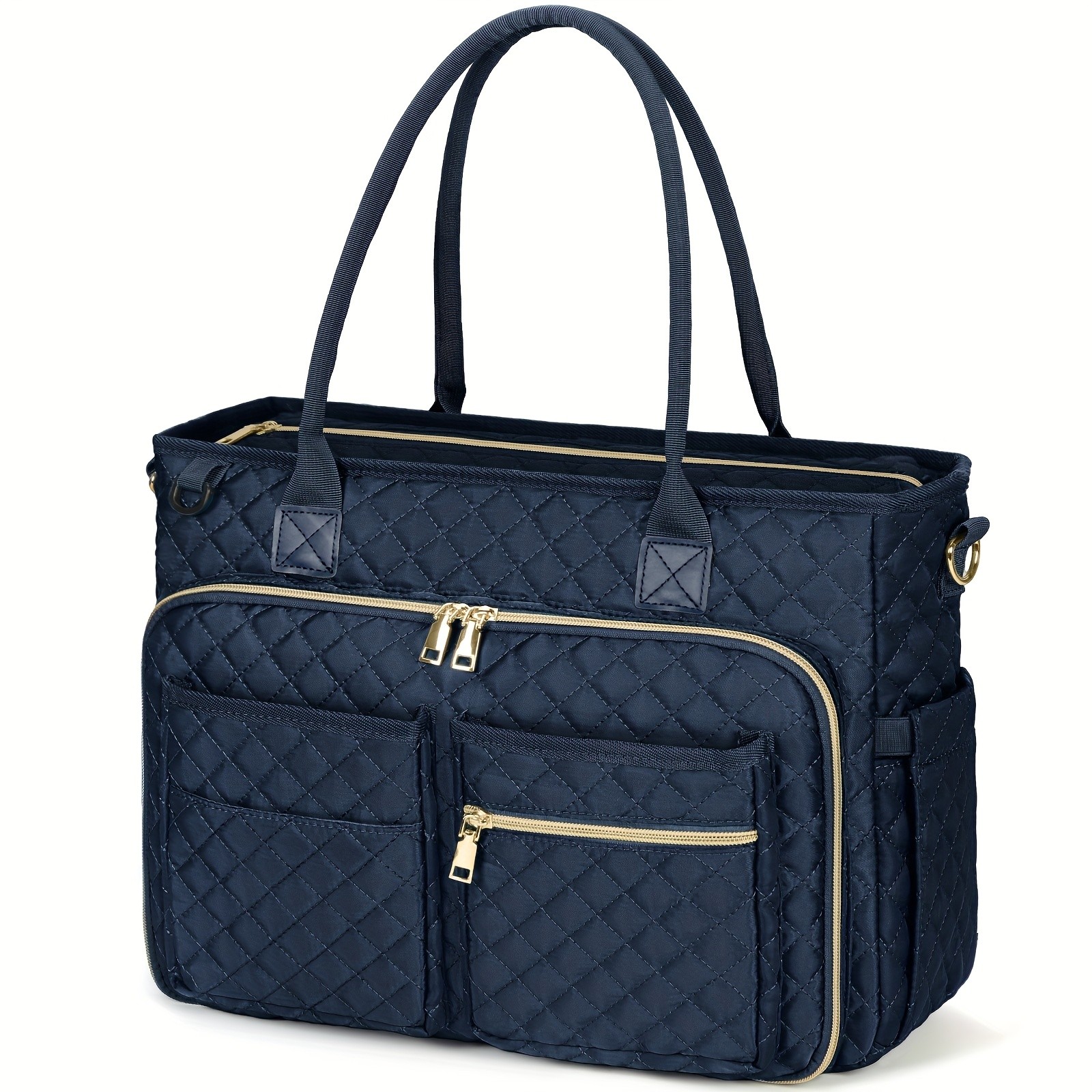 NUBILY Womens 15.6-Inch Teachers Laptop Bag Professional Work Tote with Insulated Pocket & Crossbody Strap