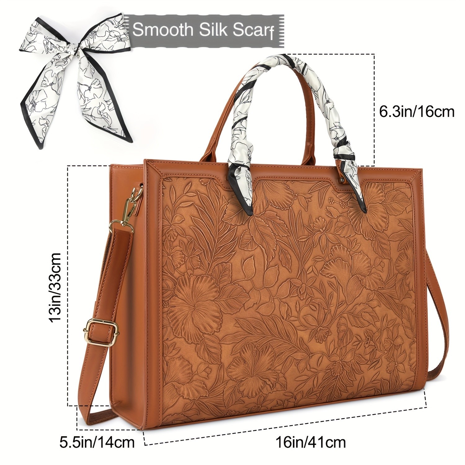 NUBILY Womens 39.62 cm Large Laptop Bag  Lightweight Nylon Work Tote with Tablet Pocket & Adjustable Strap
